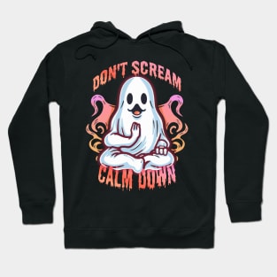 Funny Yoga Ghost: Keep Calm and Boo-gie On Hoodie